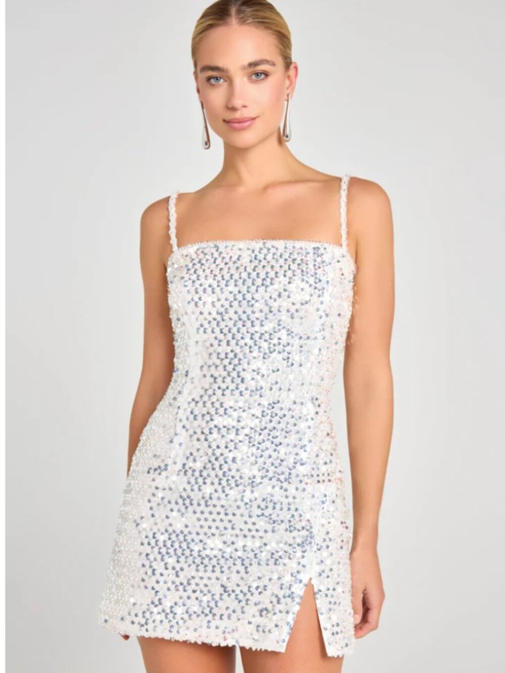 NWT Size M Nadine Merabi Gigi Sequined Dress - Picture 4 of 9